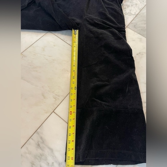 Lost and Wander, medium, women’s black wide-leg crop corduroy jumper one piece - Picture 8 of 10